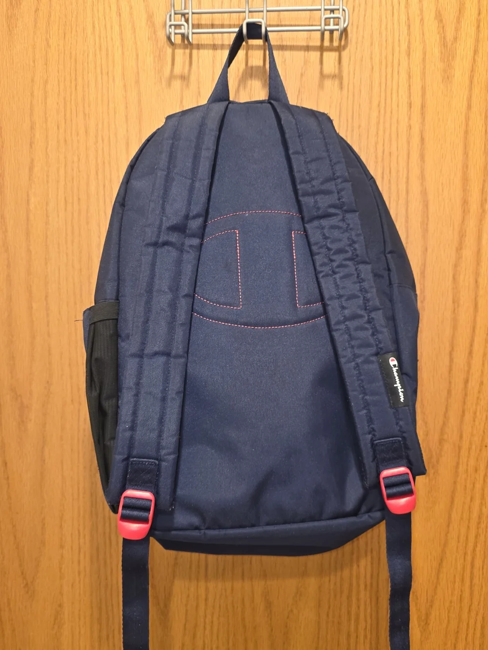Champion Navy and Red Canvas Backpack